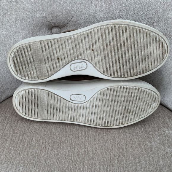 Mia Women’s Tillie High Top Suede Shoes Sneakers with Fur Camel Brown Size 7.5 - Picture 7 of 8